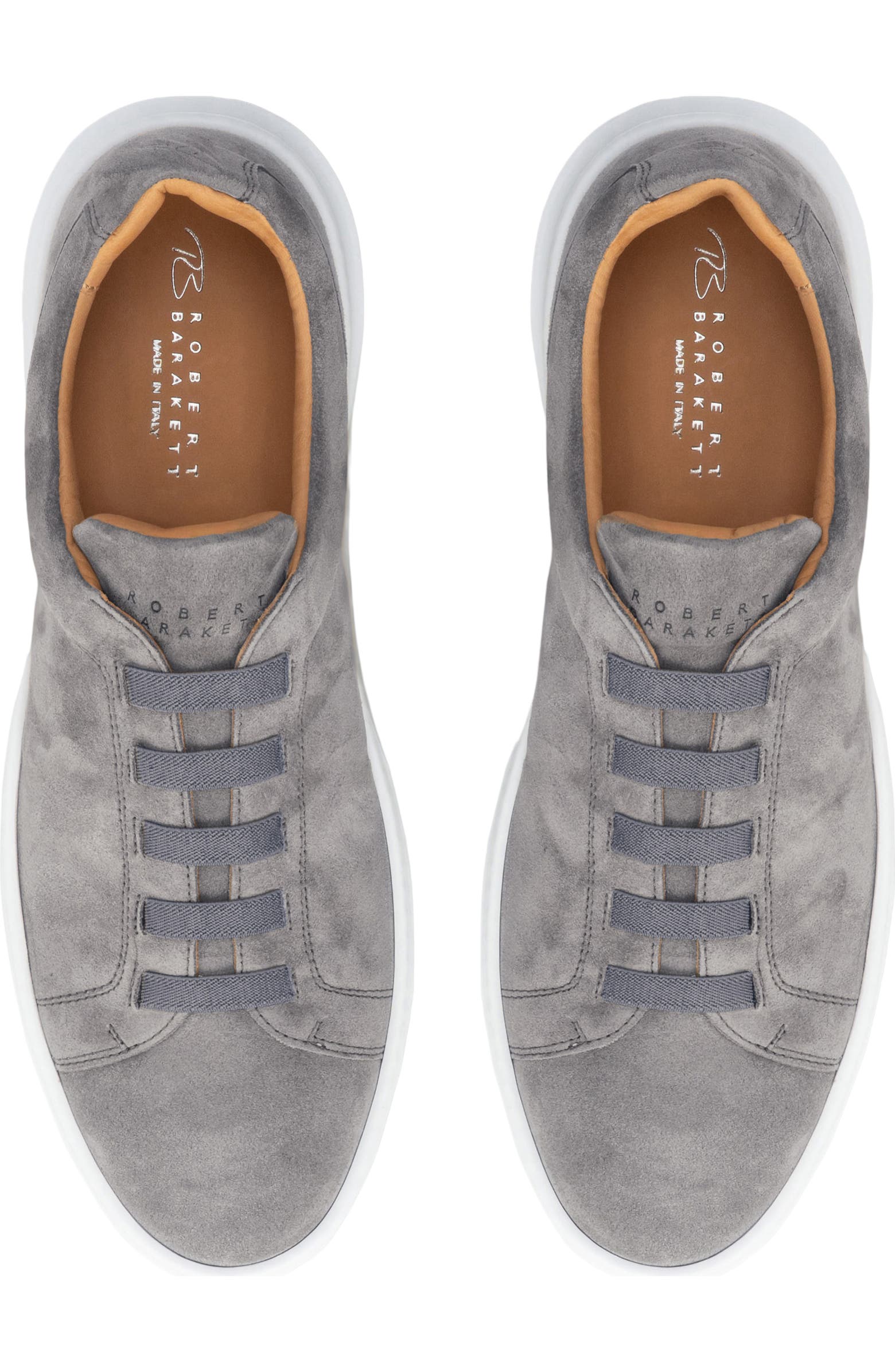 Robert Barakett Williams Stretch Lace Suede Sneaker