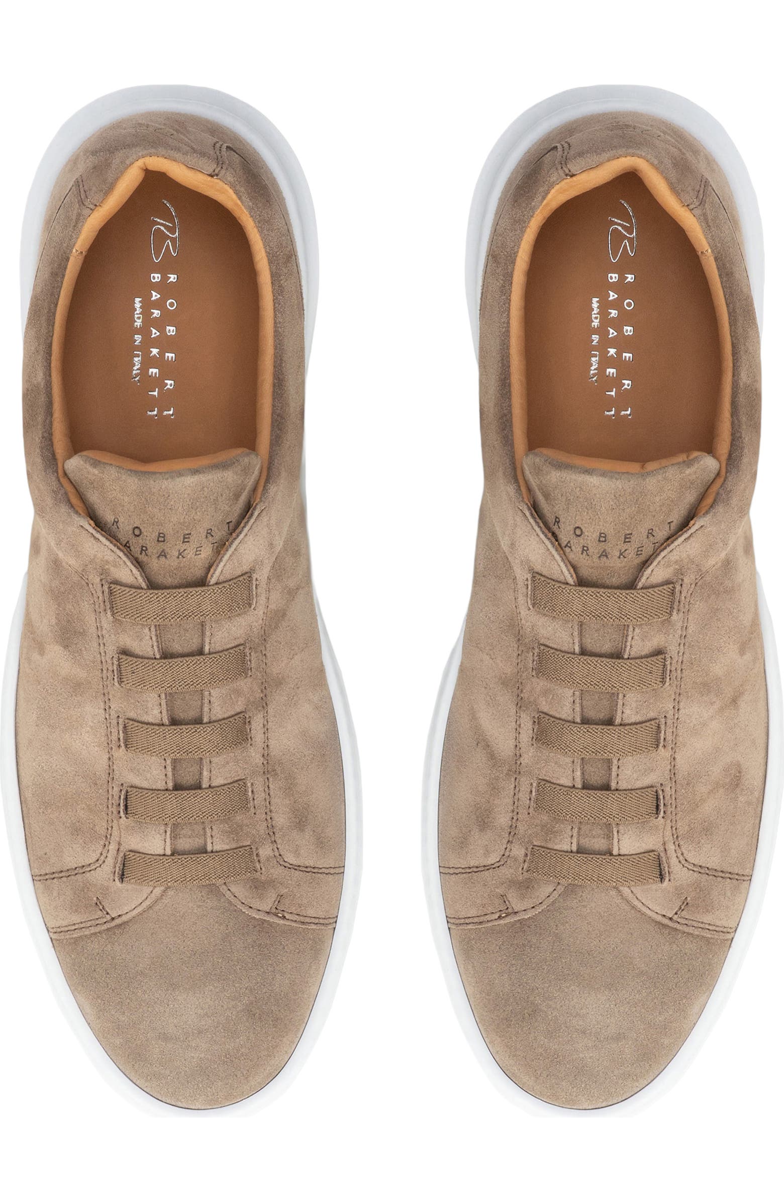 Robert Barakett Williams Stretch Lace Suede Sneaker